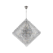 NewYork - Diamond Edge Crystal Pendant Light - 90cm