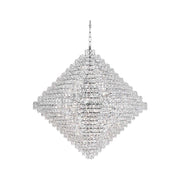 NewYork - Diamond Edge Crystal Pendant Light - 110cm