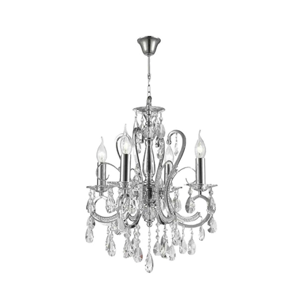 NewYork Princess 4 Arm Chandelier - W:42cm