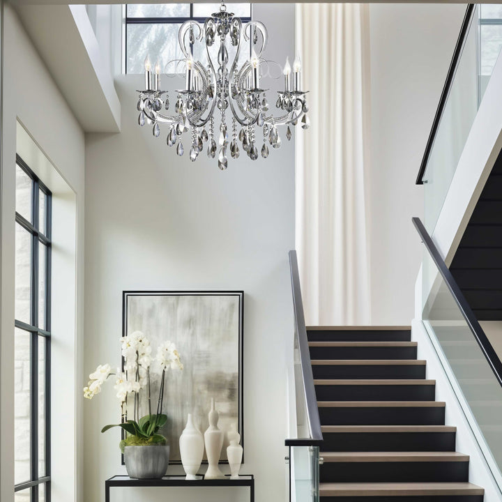 NewYork Princess 8 Arm Chandelier - SMOKE - W:70 - Designer Chandelier Australia