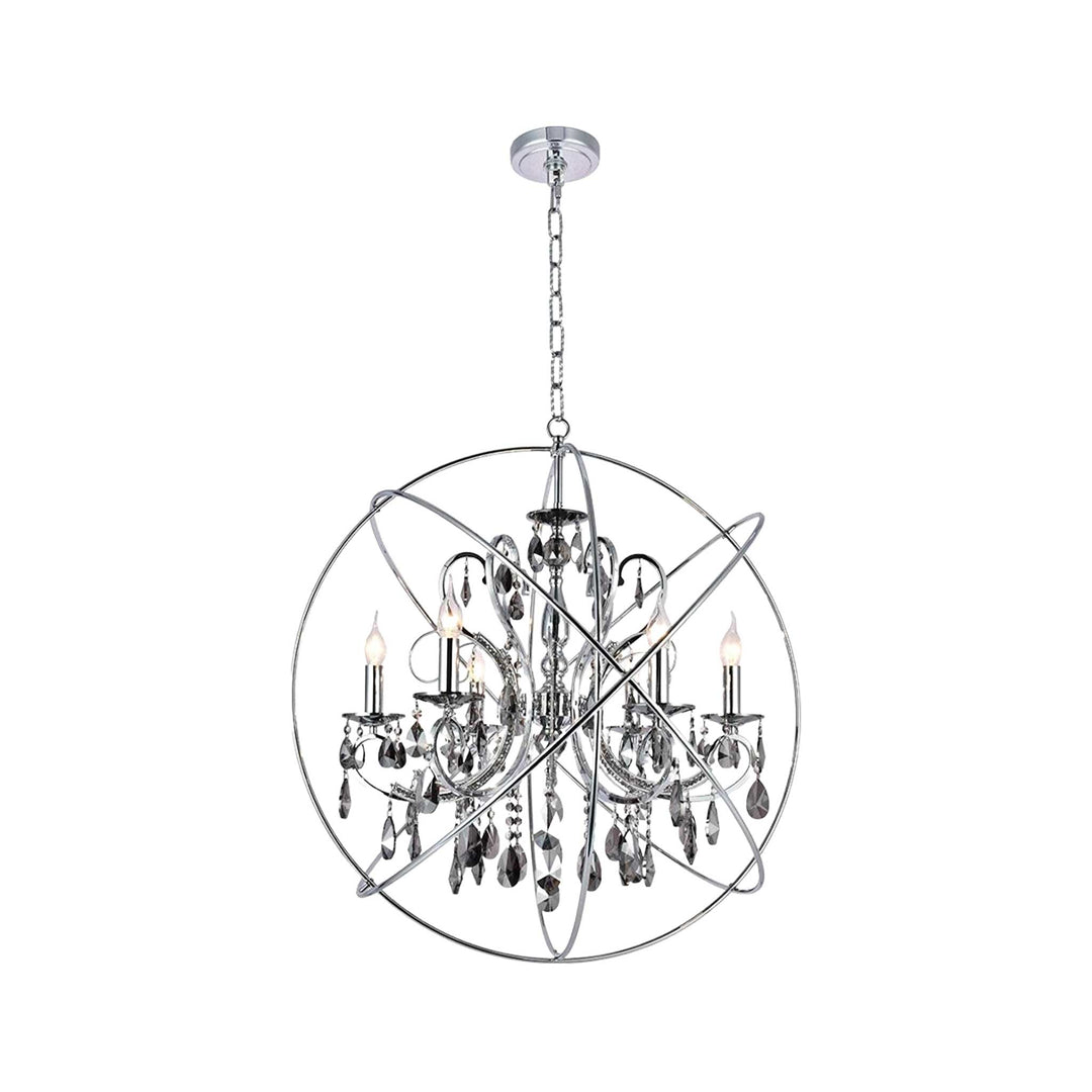 NewYork Princess ORB Outer - 6 Arm Chandelier - SMOKE - W:62 - Designer Chandelier Australia