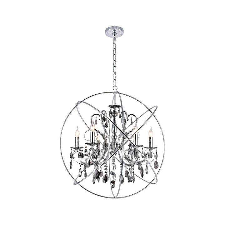NewYork Princess ORB Outer - 6 Arm Chandelier - SMOKE - W:62 - Designer Chandelier Australia