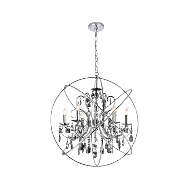 NewYork Princess ORB Outer - 6 Arm Chandelier - SMOKE - W:62