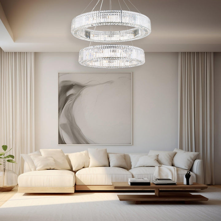 NewYork - Halo Double Ring - W: 100cm - Chrome