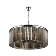 NewYork Oasis Open Ring Chandelier- Smoke Finish W:80cm