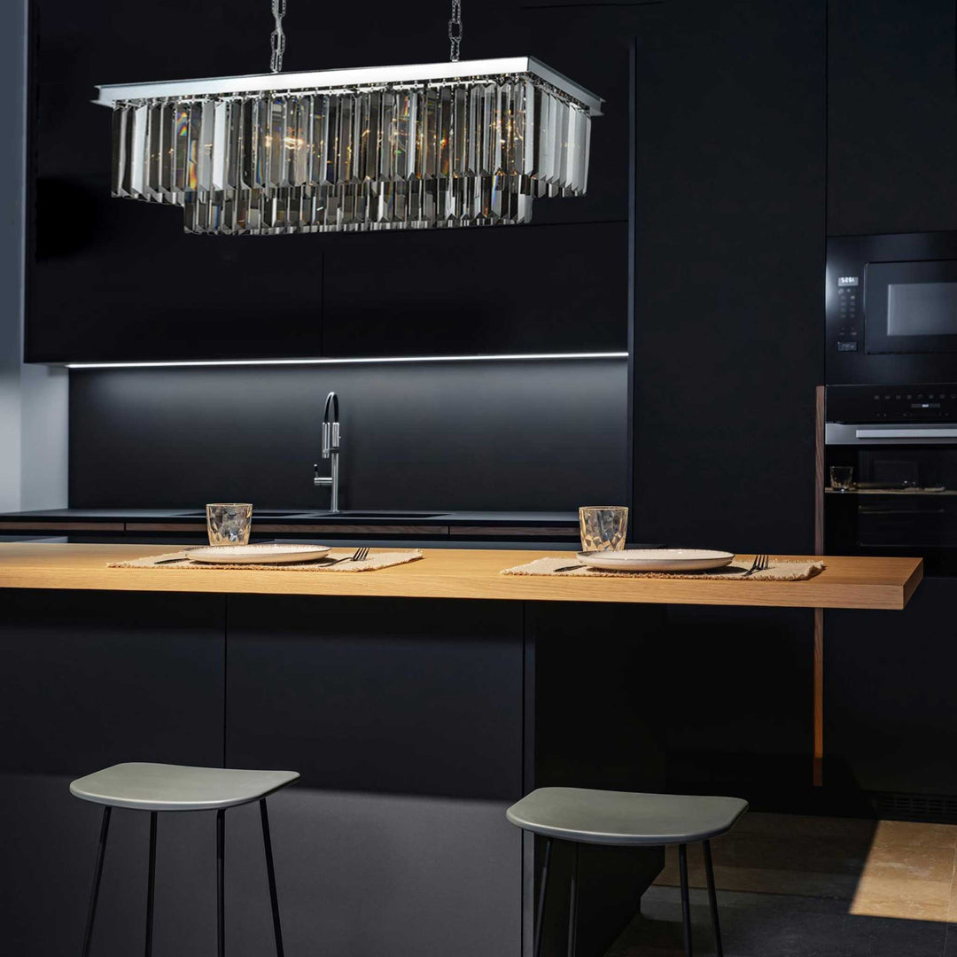 Oasis Bar Light Chandelier- Smoke Finish - W:80cm - Designer Chandelier Australia