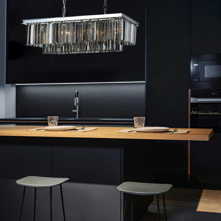 Oasis Bar Light Chandelier- Smoke Finish - W:80cm - Designer Chandelier Australia