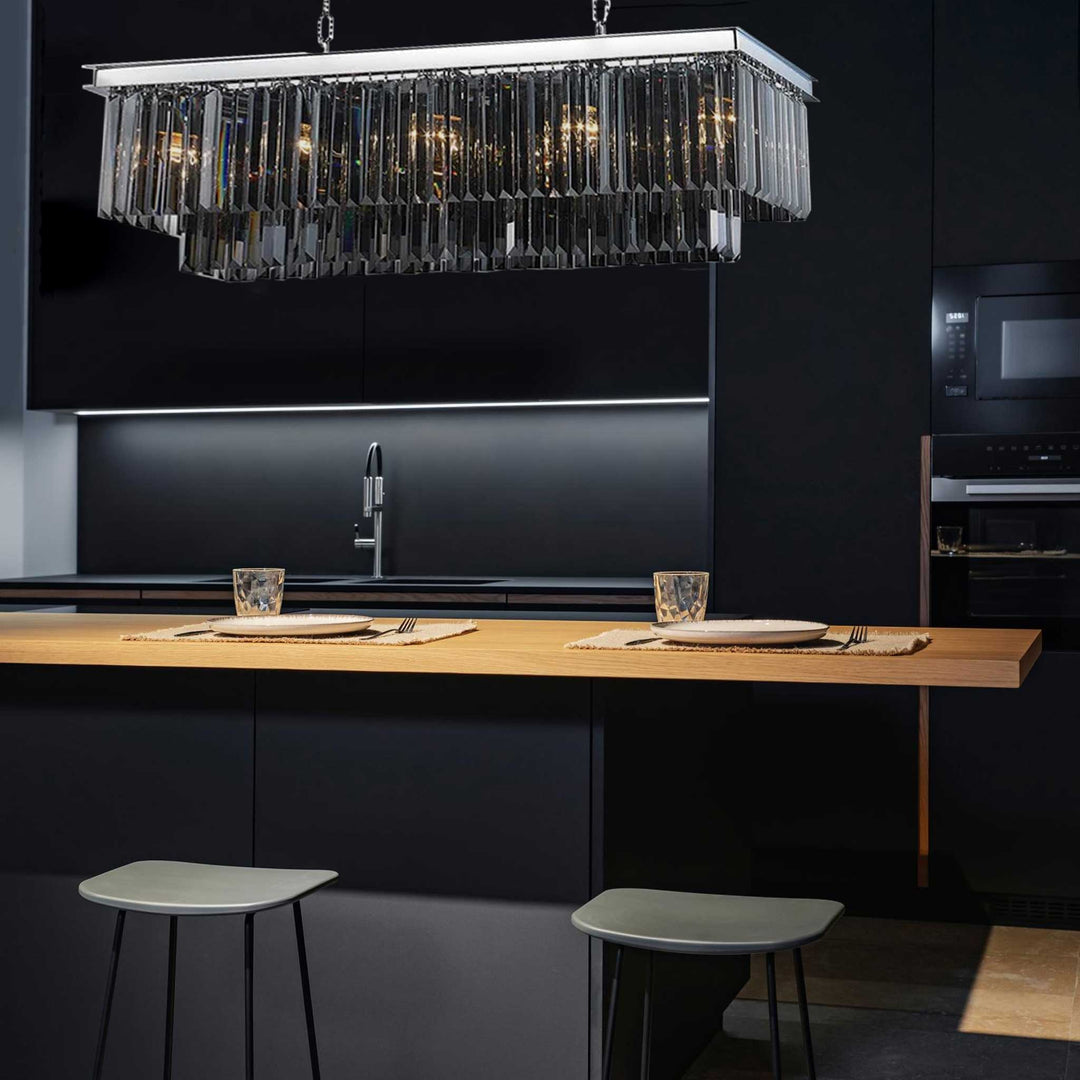 Oasis Bar Light Chandelier- Smoke Finish - W:100cm - Designer Chandelier Australia