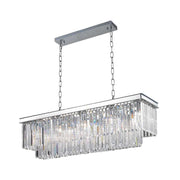 Oasis Bar Light Chandelier- Clear Finish - W:100cm