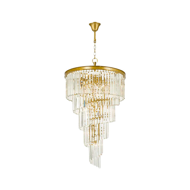 NewYork Oasis Spiral Chandelier - Antique Gold - Width: 60cm