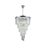 NewYork Oasis Spiral Chandelier - Chrome - Width: 60cm