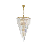 NewYork Oasis Spiral Chandelier - Antique Gold - Width: 80cm