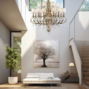 ARIA - Hampton 18 Arm Chandelier - Brass