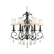 ARIA - Hampton 6 Arm Chandelier - Dark Bronze