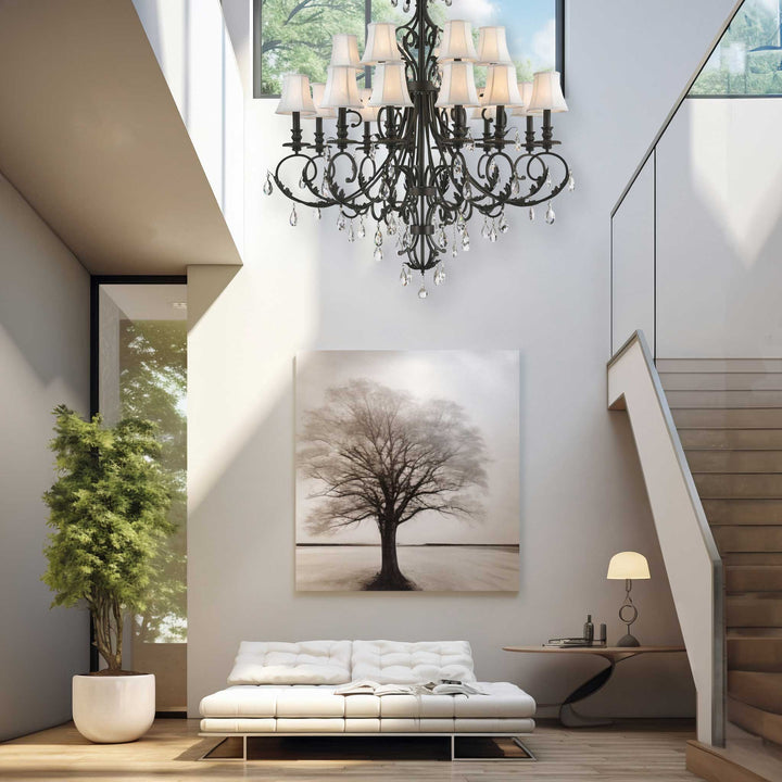 ARIA - Hampton 18 Arm Chandelier - Dark Bronze - Designer Chandelier Australia