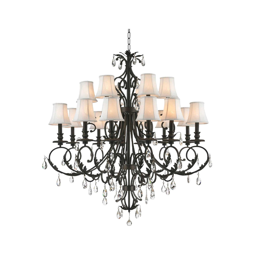 ARIA - Hampton 18 Arm Chandelier - Dark Bronze - Designer Chandelier Australia
