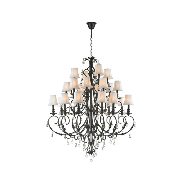 ARIA - Hampton 24 Arm Chandelier - Dark Bronze