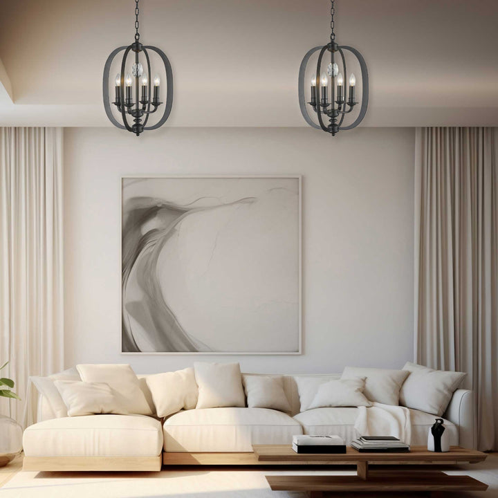 NewYork Luxe - 4 Light - Dark Bronze - Designer Chandelier Australia