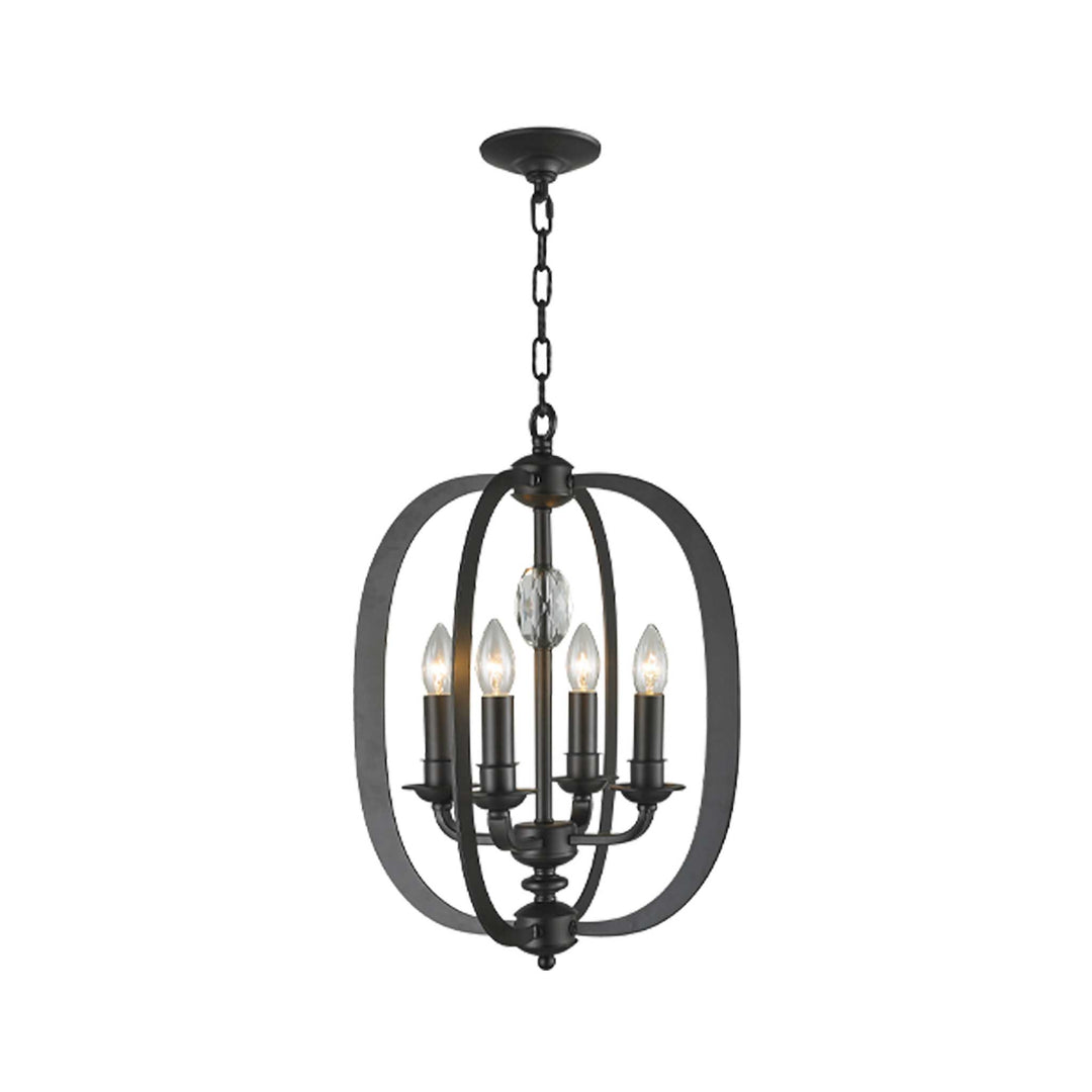 NewYork Luxe - 4 Light - Dark Bronze - Designer Chandelier Australia
