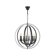 Hampton Orb - 8 Light - Dark Bronze