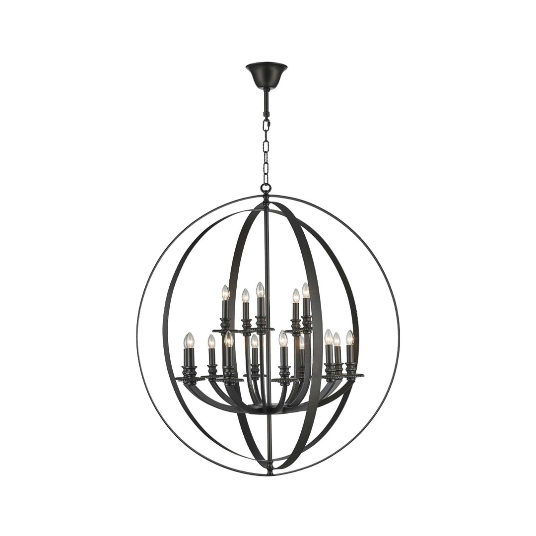 Hampton Orb - 15 Light - Dark Bronze - Designer Chandelier Australia