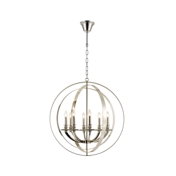 Hampton Orb - 8 Light - Nickel Plated - Designer Chandelier Australia