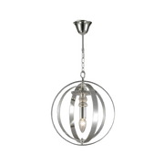 Hampton Orb - Single Light - Silver Plated