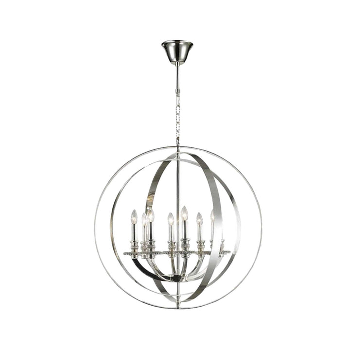 Hampton Orb - 8 Light - Silver Plated