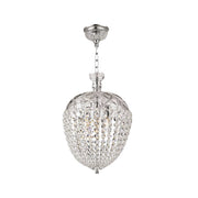 Bohemian Basket Chandelier - Width: 30 cm - Chrome Fixtures