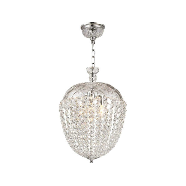 Bohemian Basket Chandelier - Width: 35 cm - Chrome Fixtures