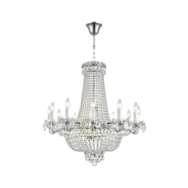 NewYork Empress - Basket Chandelier - Chrome - Width: 75cm