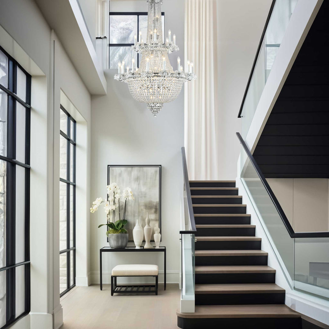 NewYork Empress - Basket Chandelier- Chrome - Width: 102cm