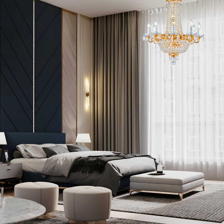 NewYork Empress - Basket Chandelier - Gold - Width: 60cm