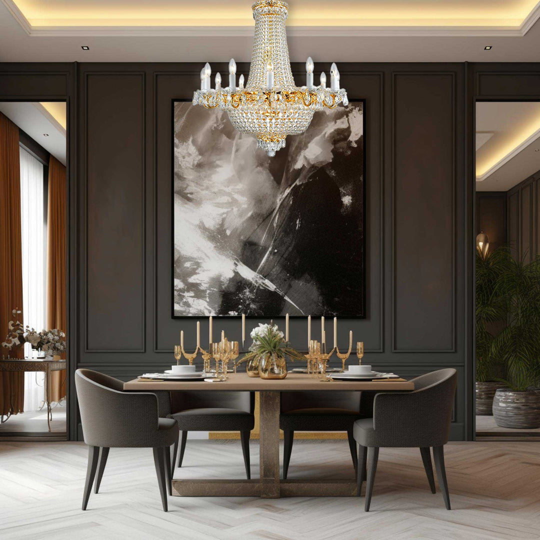 NewYork Empress - Basket Chandelier - Gold - Width: 75cm - Designer Chandelier Australia