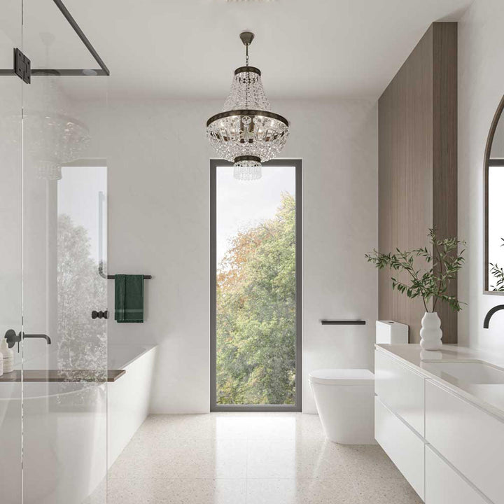 French Basket Chandelier - Antique Bronze - 5 Light - Designer Chandelier Australia