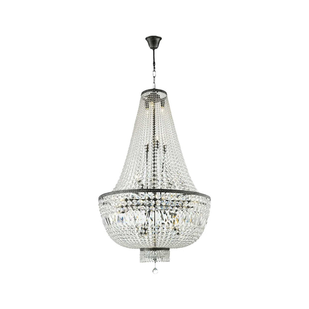 French Basket Chandelier - Antique Silver- 80cm by 130cm