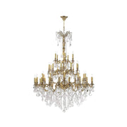 AMERICANA 45 Light Crystal Chandelier - Brass Finish