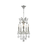 AMERICANA 5 Light Chandelier - Silver Plated