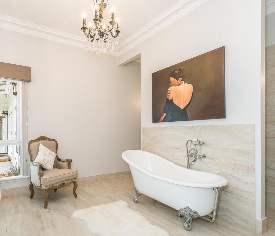 AMERICANA 6 Light Crystal Chandelier - Brass Finish