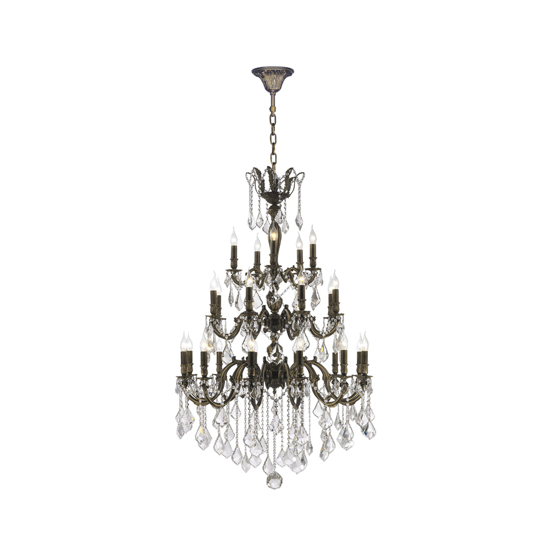 Americana 25 Light Crystal Chandelier - Antique Bronze Style - Designer Chandelier Australia