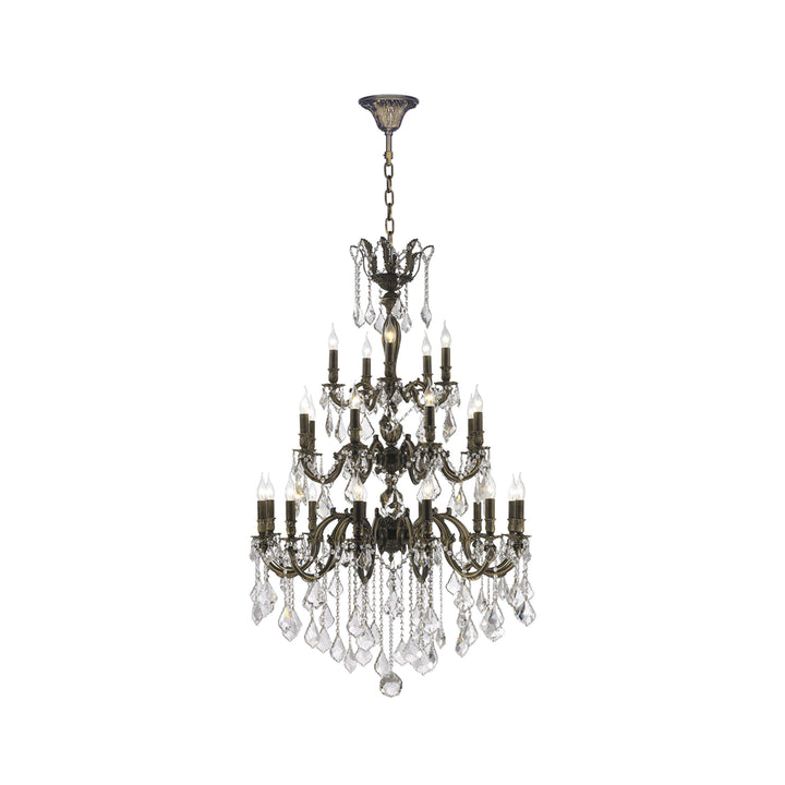 Americana 25 Light Crystal Chandelier - Antique Bronze Style - Designer Chandelier Australia