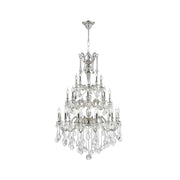 AMERICANA 25 Light Crystal Chandelier - Silver Plated