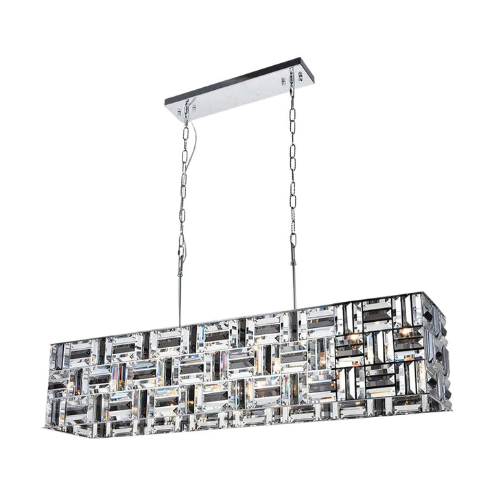 Aurora Bar Light - NewYork Rectangle Bar Chandelier - Length: 120cm - Chrome