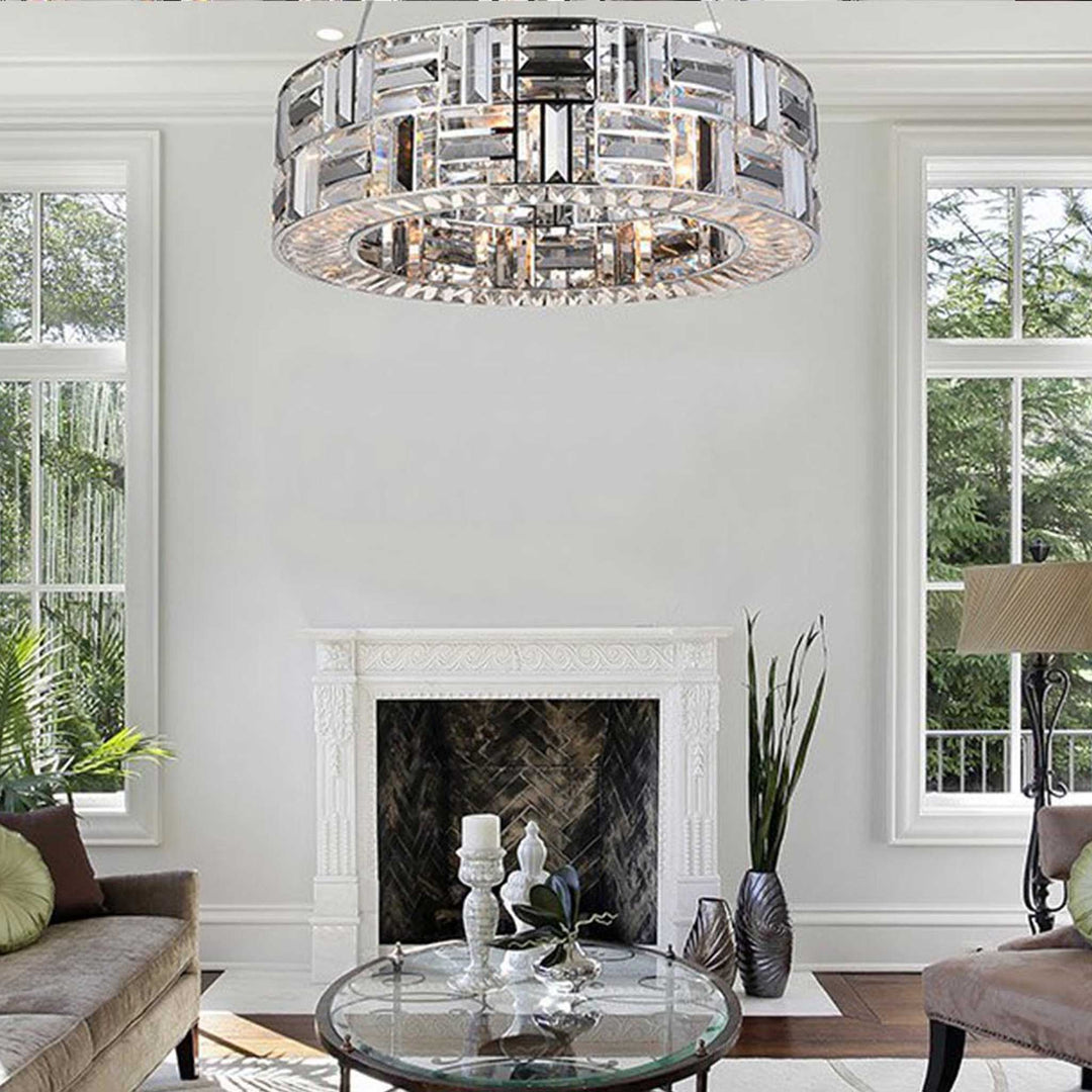 Aurora Halo - NewYork Pendant - Width: 60cm - Chrome