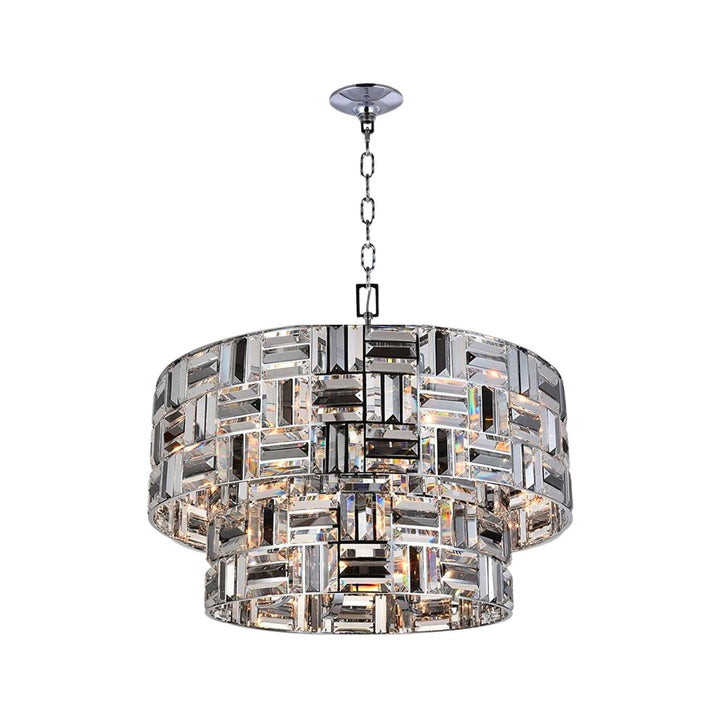 Aurora NewYork Pendant Chandelier - Two Tier - Width: 72cm - Chrome