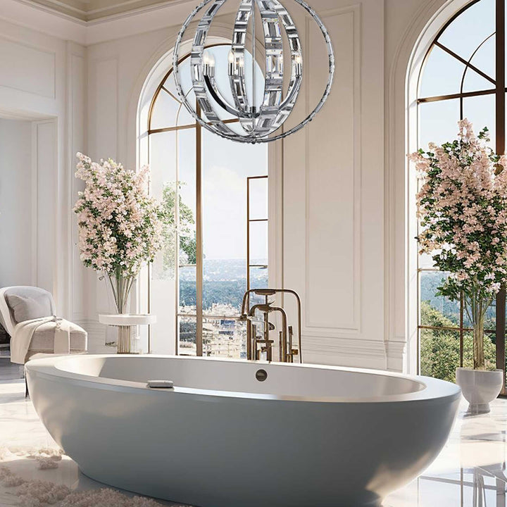 Aurora NewYork ORB - 8 Light - Chrome