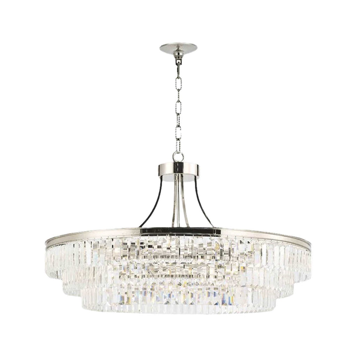 Jordan Collection - Chandelier - Polished Nickel - W:90cm