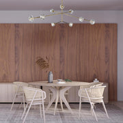 Hugo Collection - 9 Light Chandelier - Brass Plated