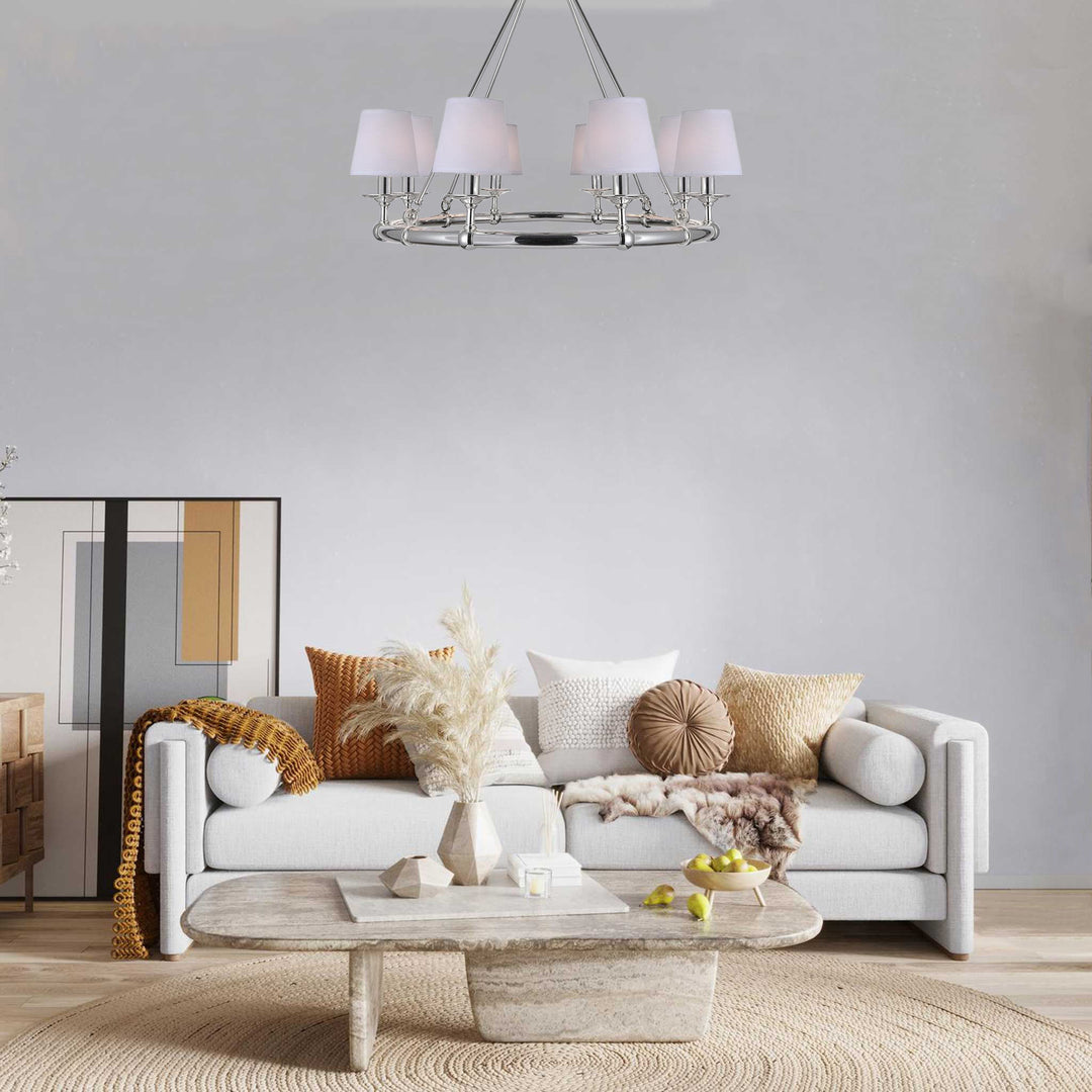 Luxe Halo - NewYork Chandelier - Width:80cm - Silver Plated - Designer Chandelier Australia