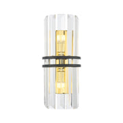 Ashton Collection - Wall Sconce - Black and Gold Plated